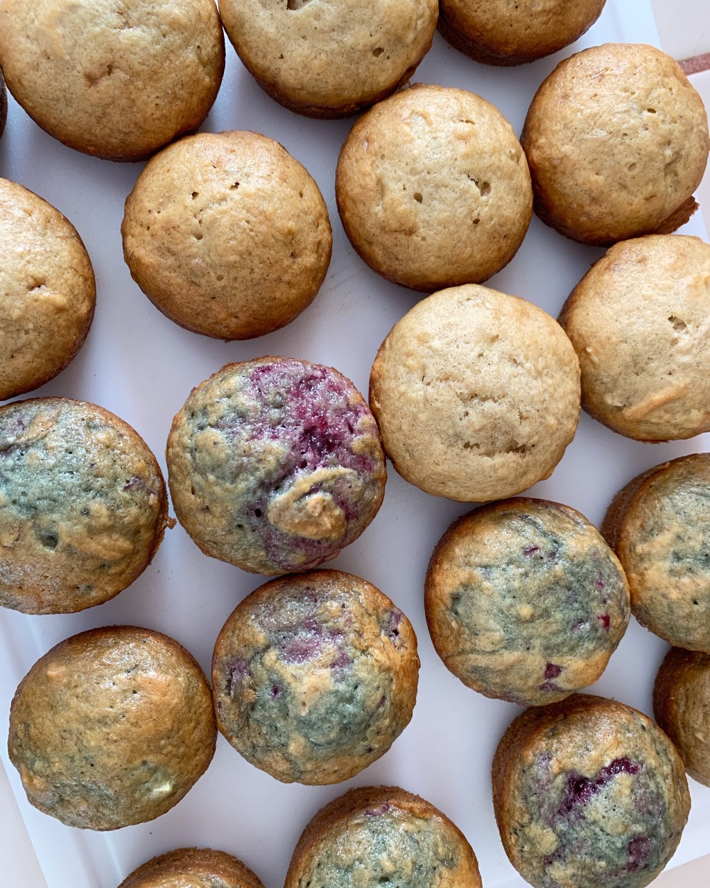 My Favorite Blueberry Banana Mini&nbsp;Muffins